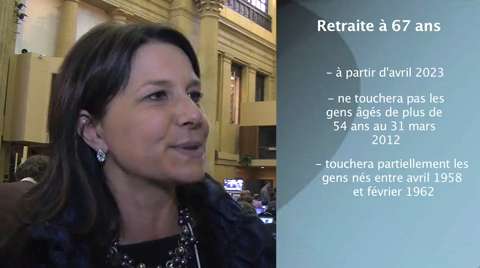 PSV et retraite à 67 ans: les explications d&rsquo;Annie Boivin