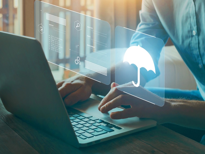 Concept de cybersécurité et de protection des données numériques.